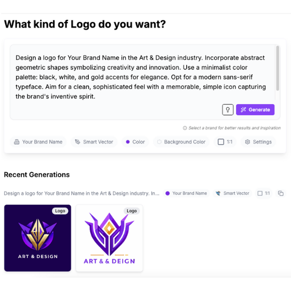 AI generates designs